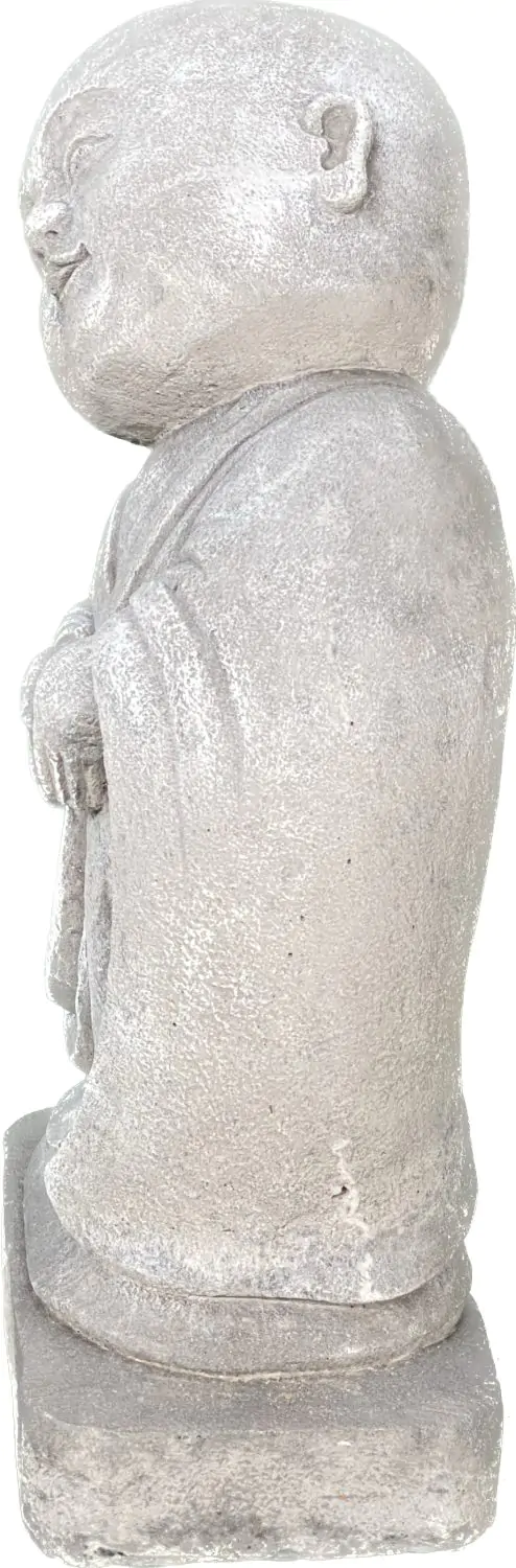  Product image 8 of the product “Ling - Monk, standing, bent sideways, 35 cm H | cast stone ”